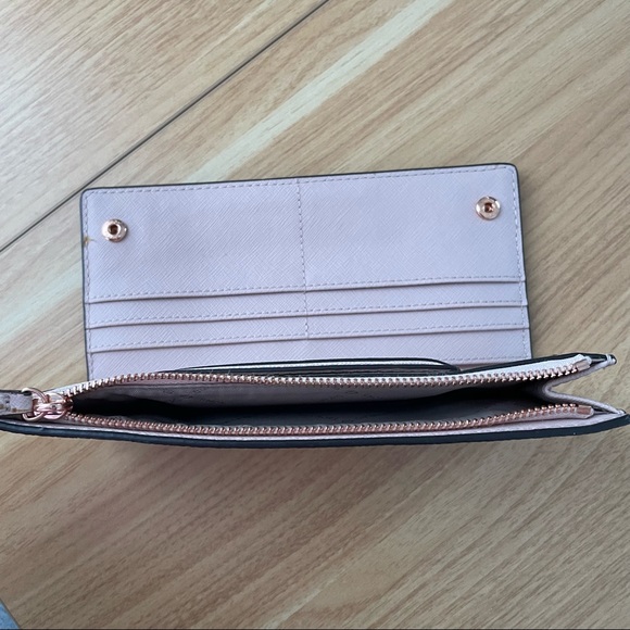 MK monogram pink wallet continental with card wallet - Picture 3 of 6